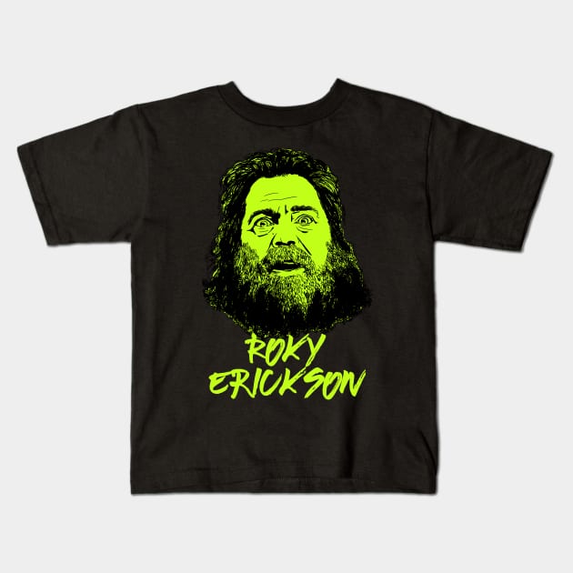 Roky Erickson Kids T-Shirt by ThunderEarring